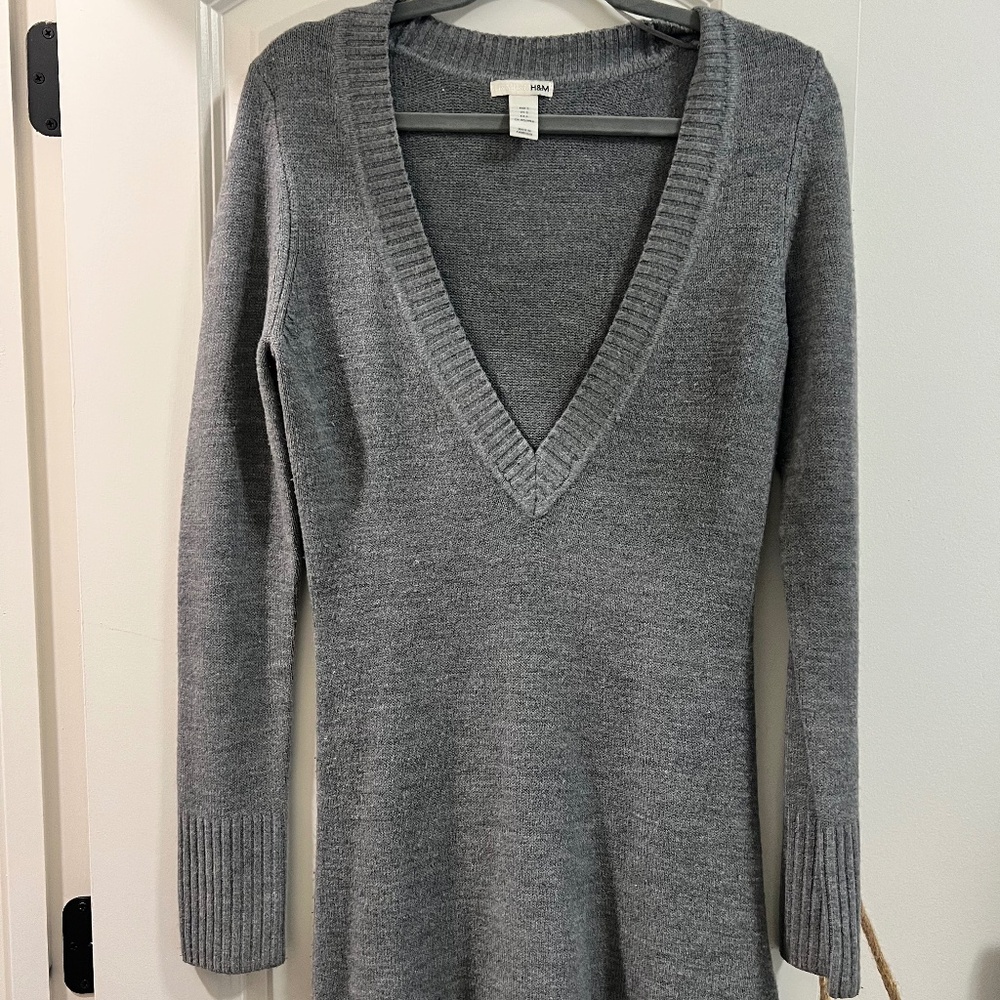 Grey H&M sweater dress